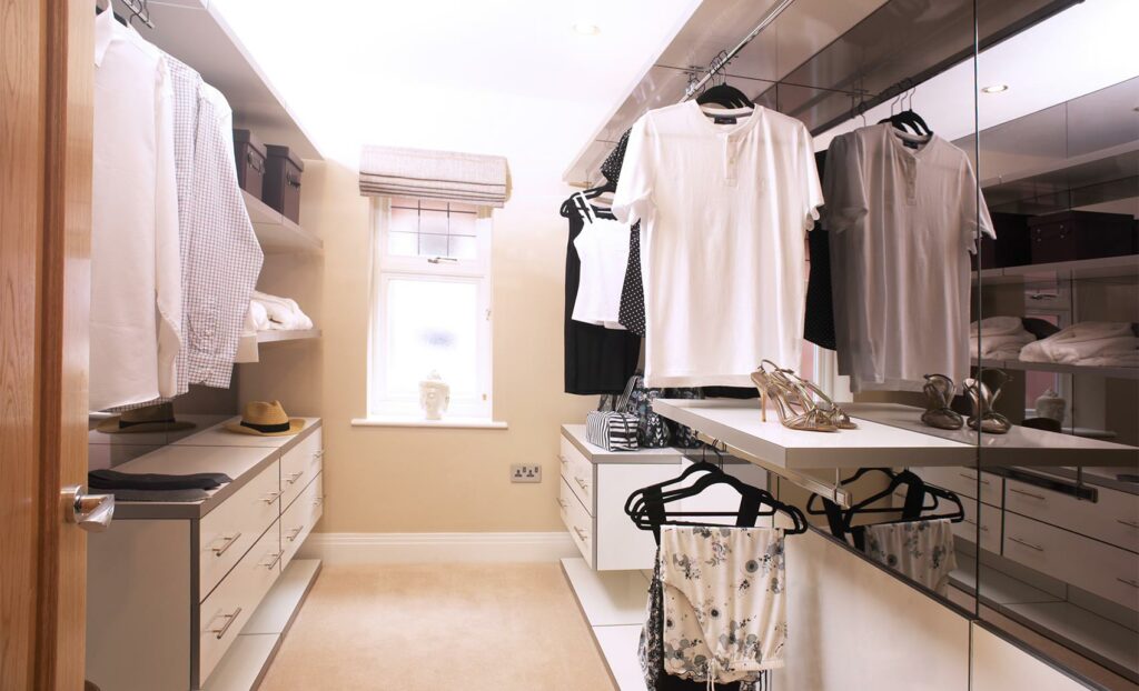 Custom walk-in wardrobe design